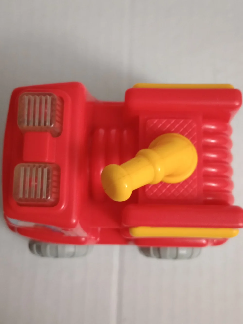 Shelcore Chunky Red Fire Engine Truck Preschool Push Toy Vintage 1992